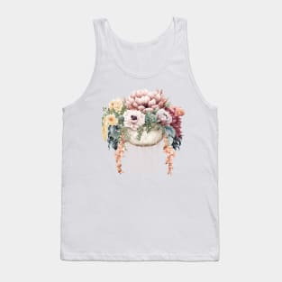 Hanging Basket of Blooms Tank Top